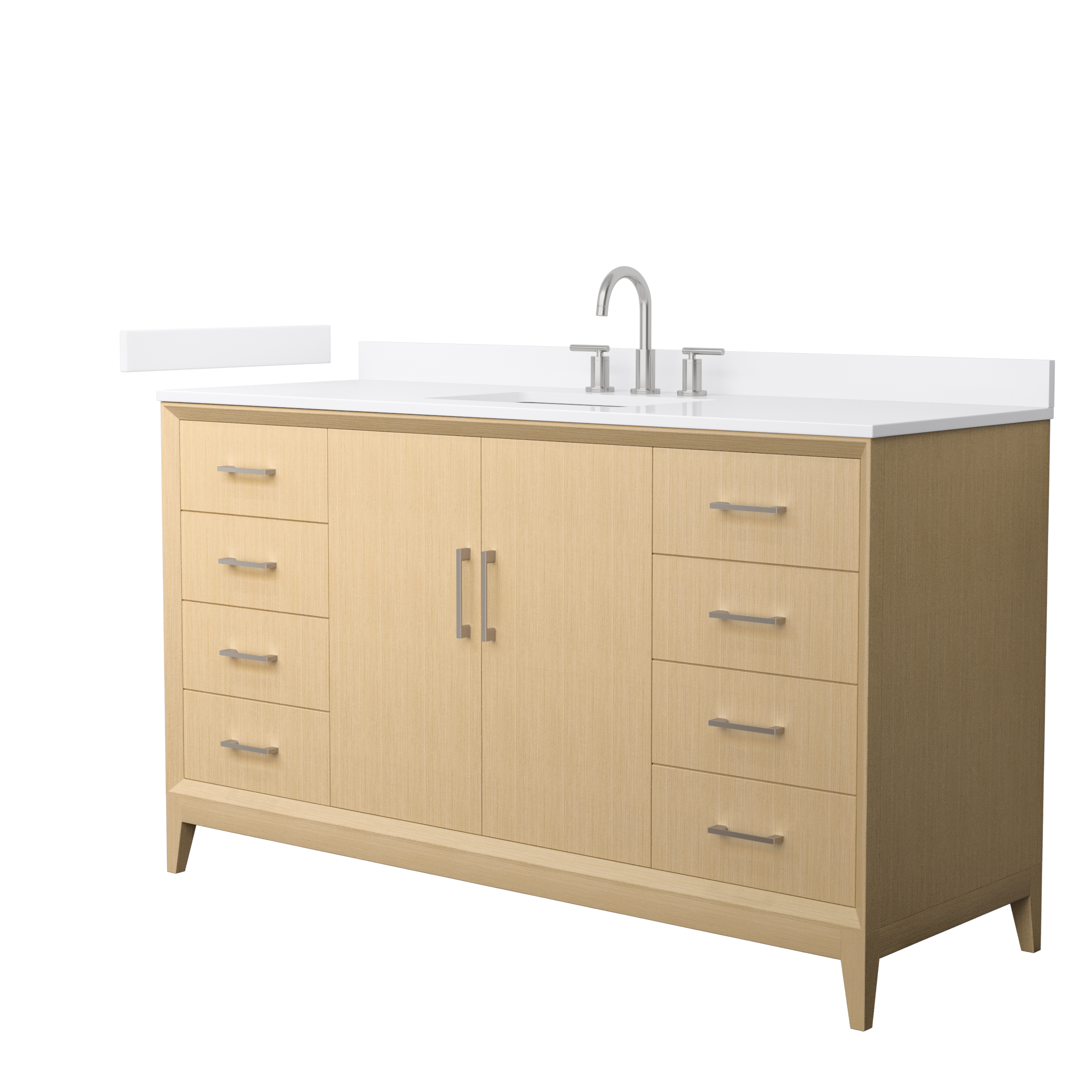 Janna 60" Single Bathroom Vanity - White Oak WC-7575-60-SGL-VAN-WHO