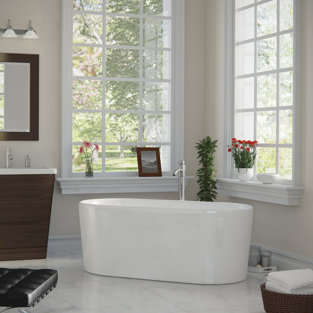 Ursula 59 Soaking Bathtub - White