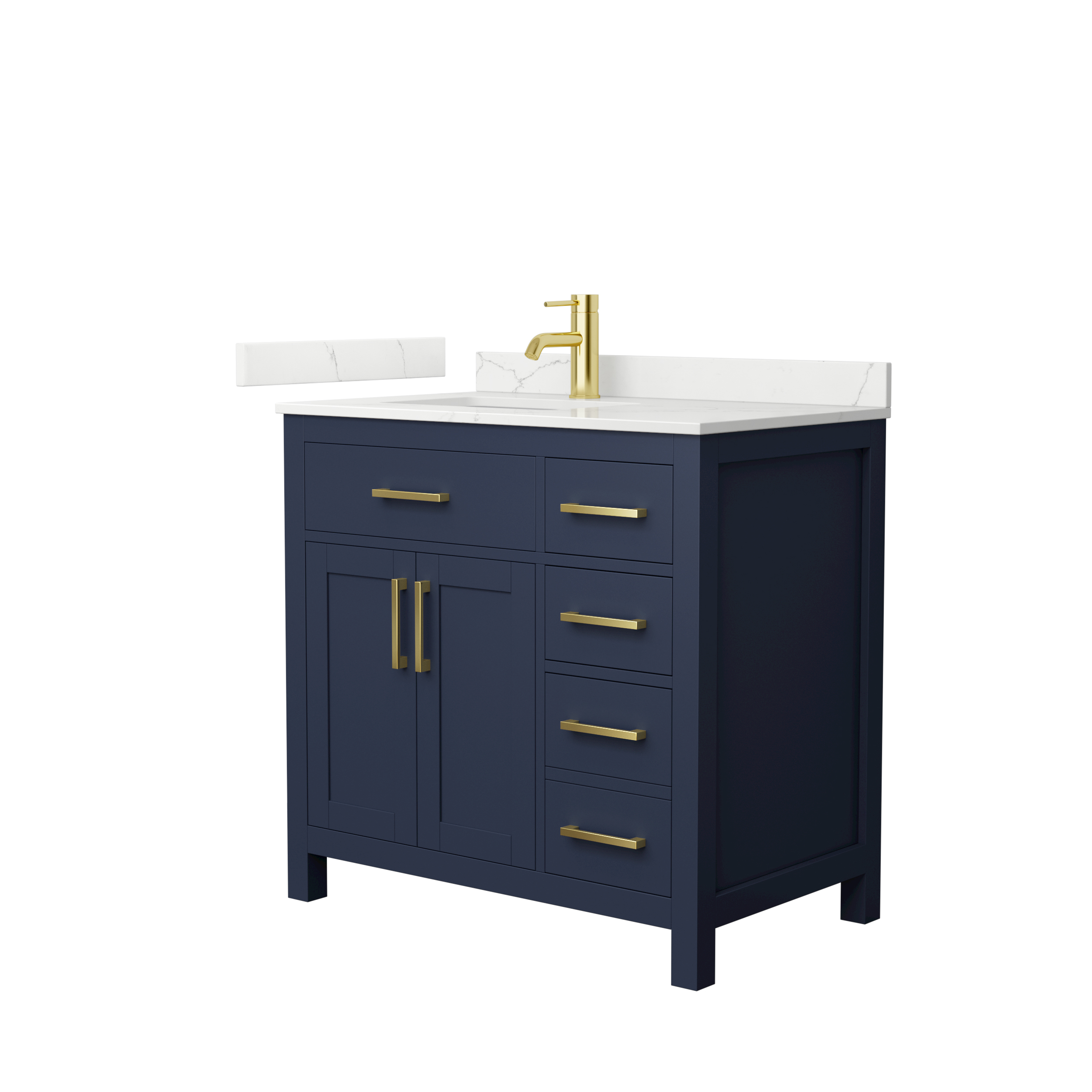 Beckett 36" Single Bathroom Vanity by Wyndham Collection - Dark Blue