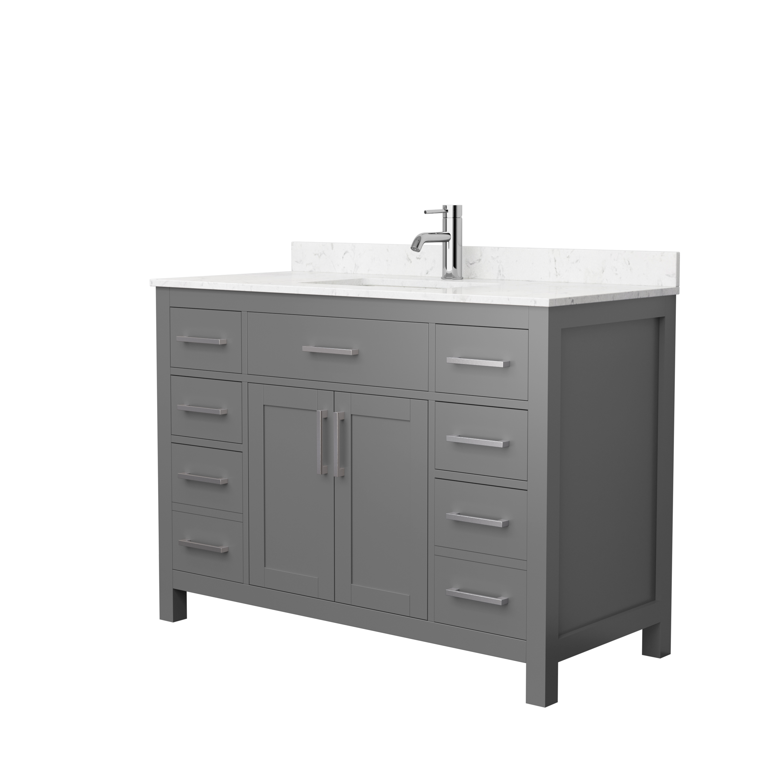 California 48-inch Vanity with Matte White Top