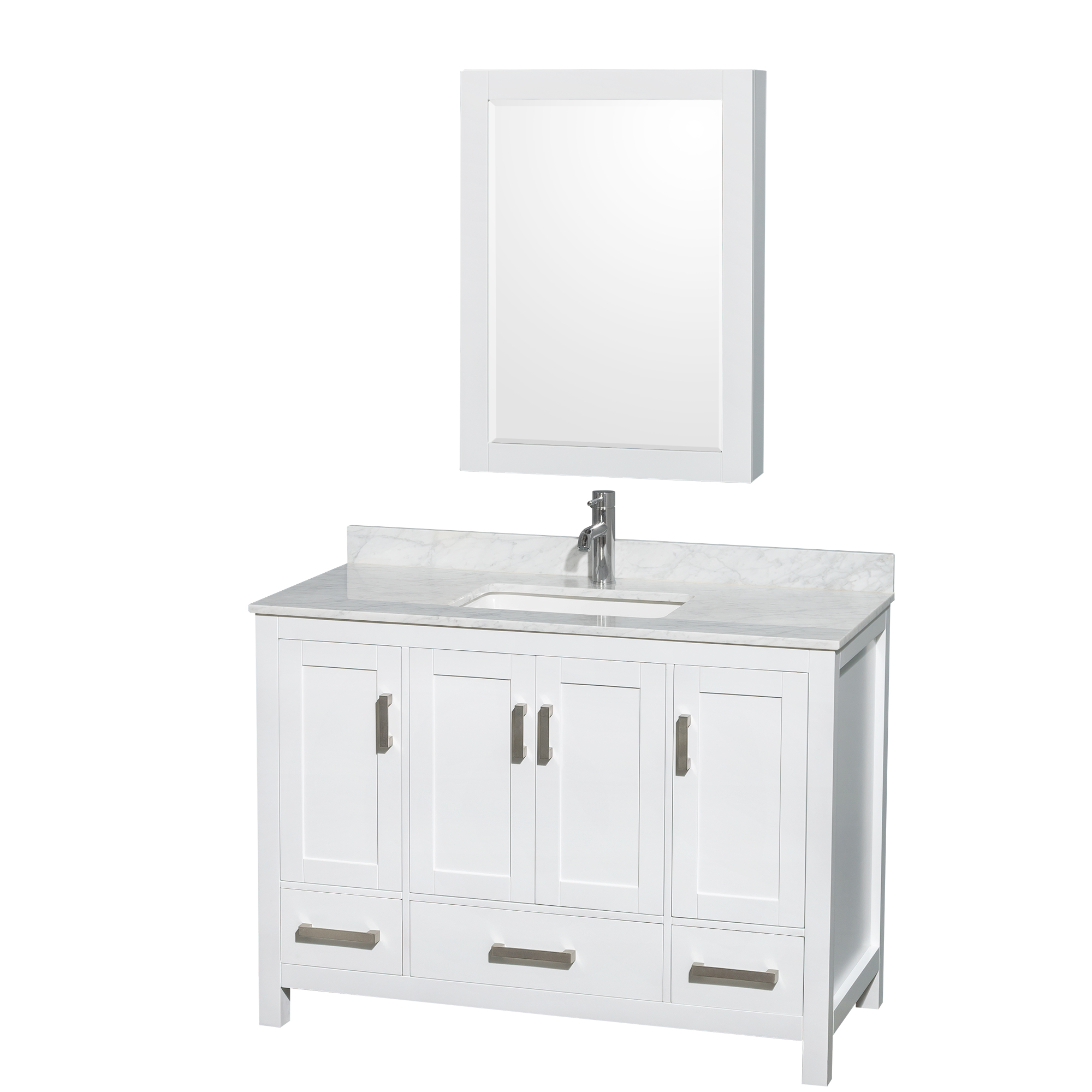 Sheffield 48 Single Bathroom Vanity White Beautiful Bathroom Furniture For Every Home Wyndham Collection