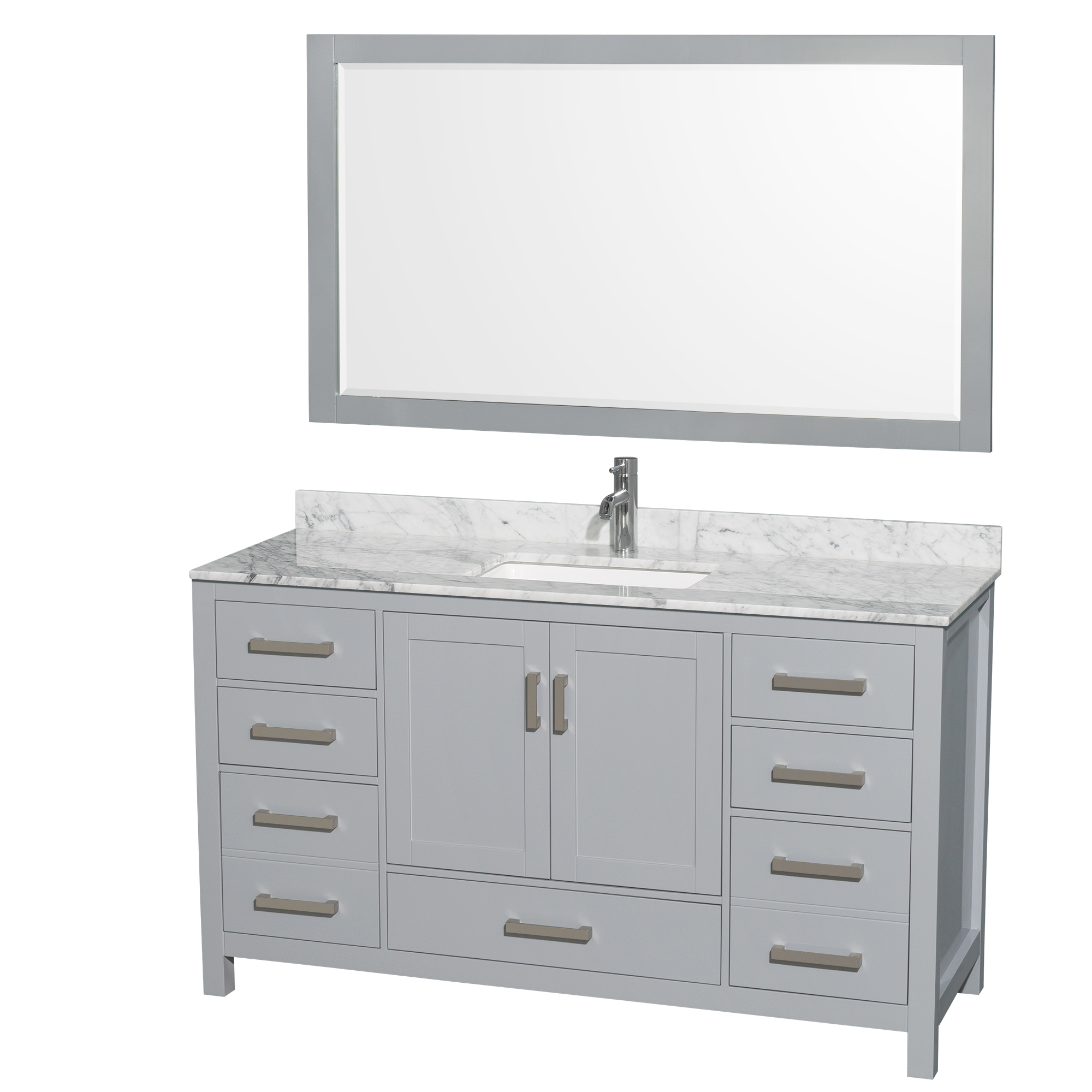 Sheffield 60 Single Bathroom Vanity Gray Beautiful Bathroom Furniture For Every Home Wyndham Collection