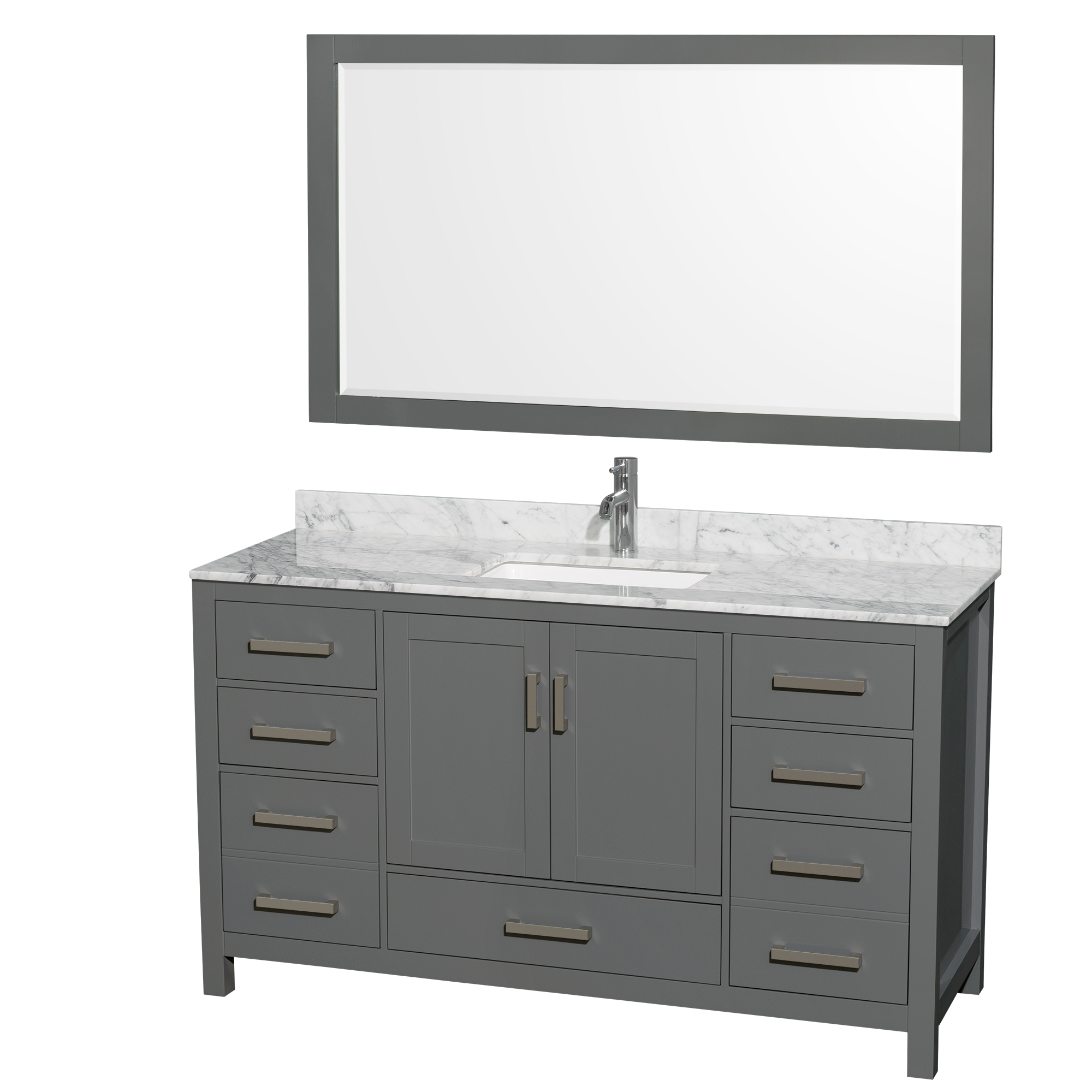 Sheffield 60 Single Bathroom Vanity Dark Gray Beautiful Bathroom Furniture For Every Home Wyndham Collection