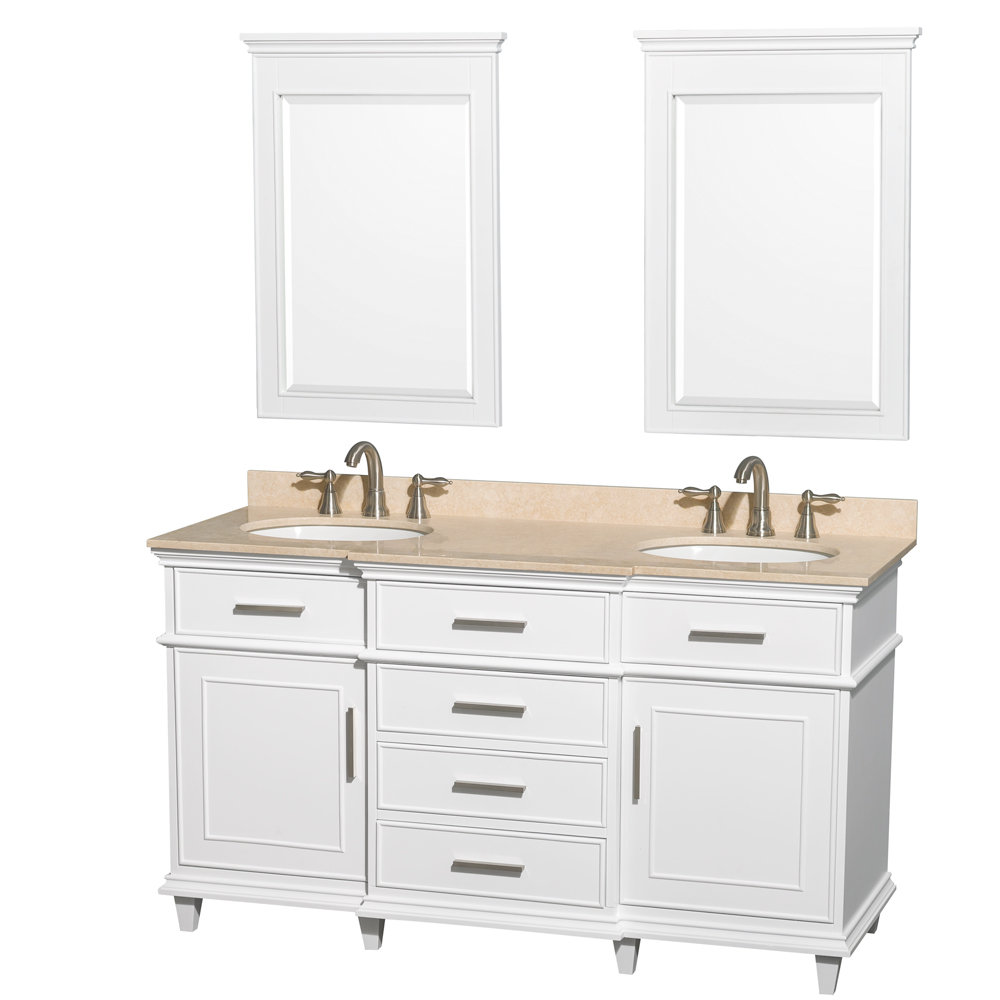 Berkeley 60 Double Bathroom Vanity White Beautiful Bathroom Furniture For Every Home Wyndham Collection