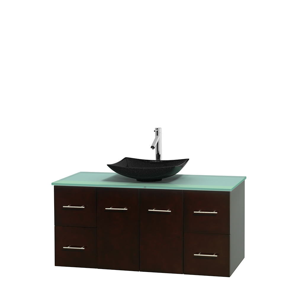 Centra 48 Single Bathroom Vanity For Vessel Sink Espresso Beautiful Bathroom Furniture For Every Home Wyndham Collection