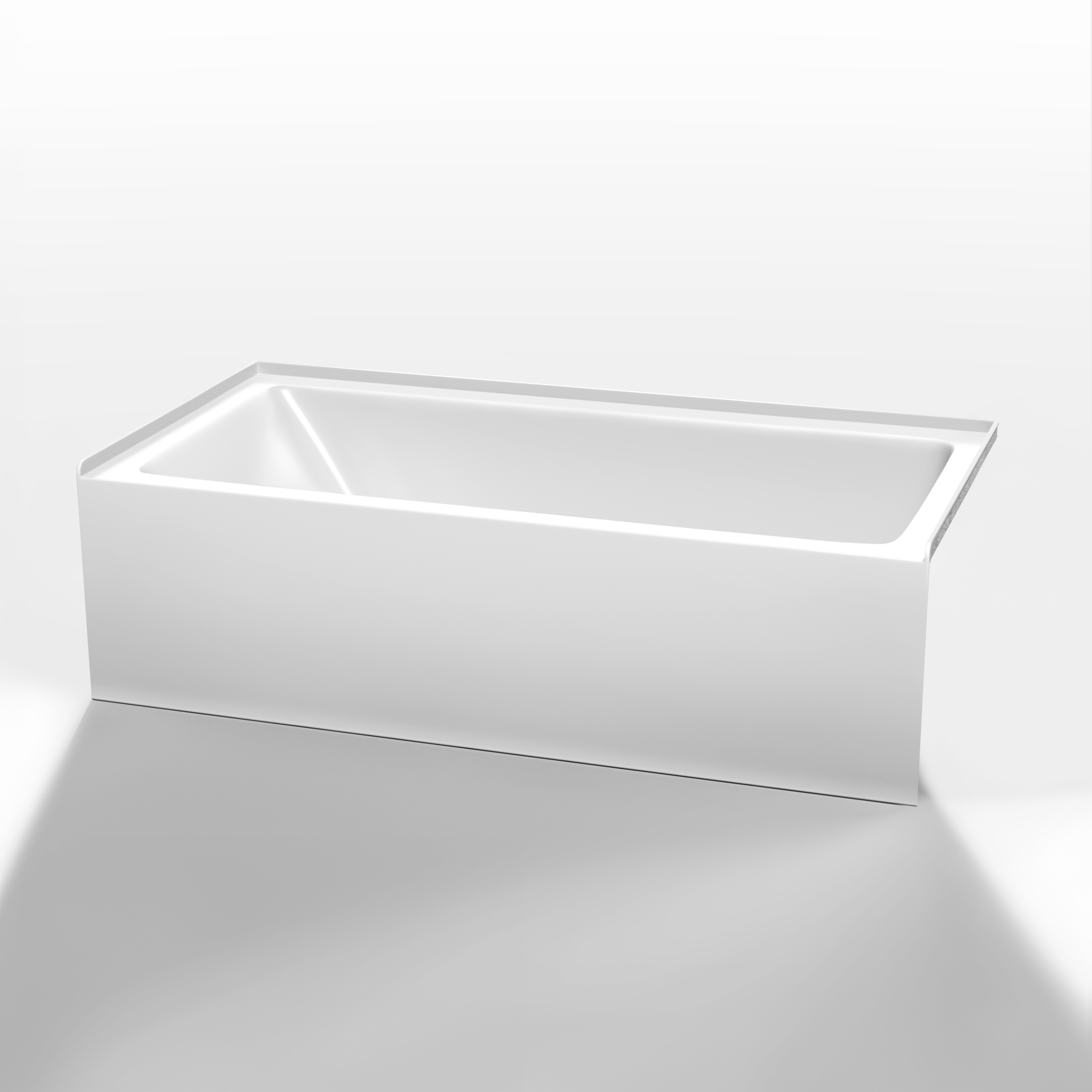 Grayley Alcove 60" Bathtub, Right Side Drain (60"Lx30"Wx18"H) WC-BTE-6030R-18