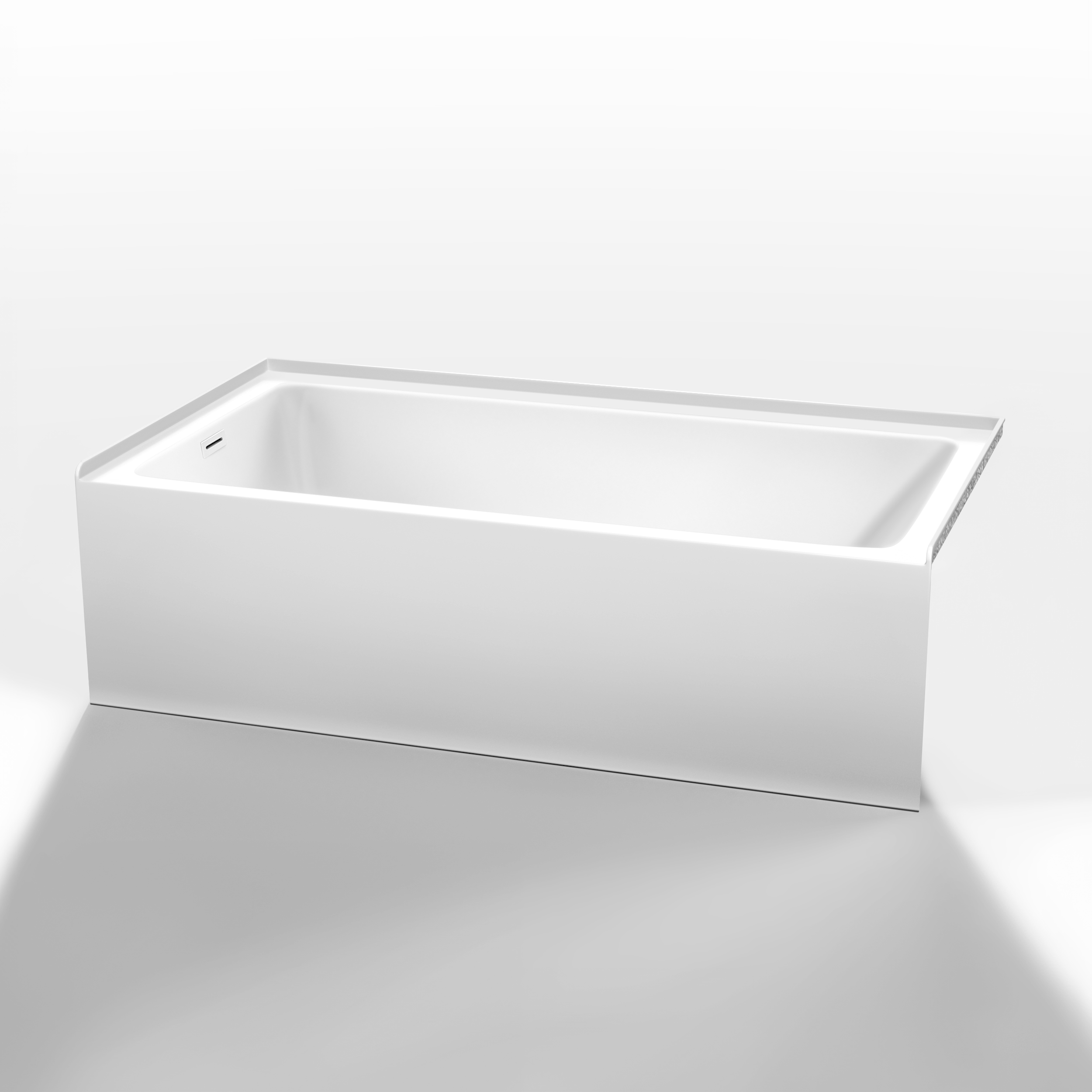 Grayley Alcove 60" Bathtub, Left Side Drain (60"Lx32"Wx18"H) WC-BTE-6032L-18