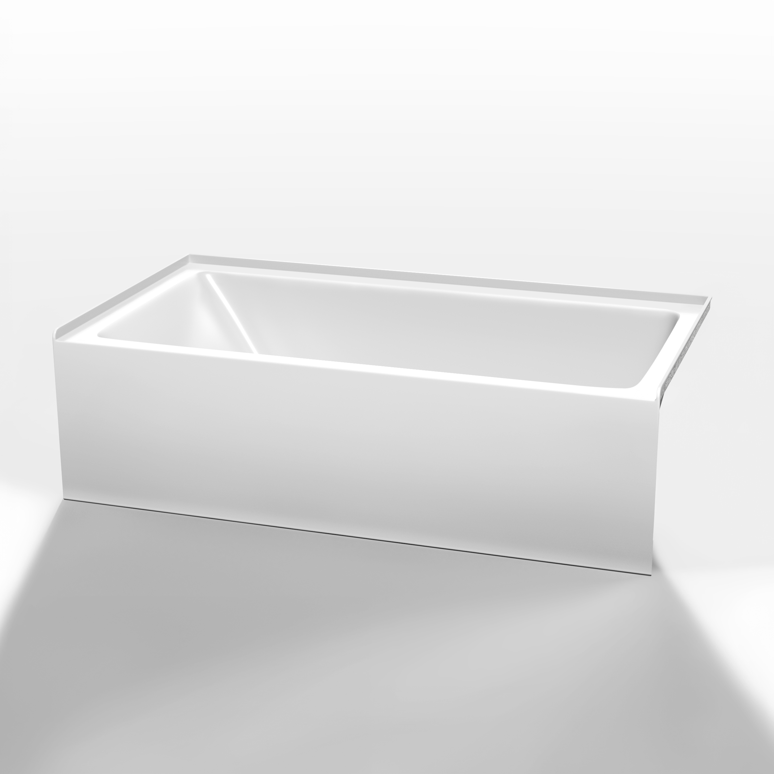 Grayley Alcove 60" Bathtub, Right Side Drain (60"Lx32"Wx18"H) WC-BTE-6032R-18